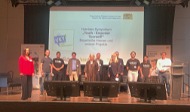 Gruppenbild mit Schweinfurter Akteuren des YeY - Symposiums in München, 2021