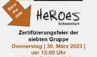 Die siebte HEROES-Gruppe in Schweinfurt wird am 30.03.2023 zertifziert.