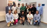 Gruppenbild mit Dr. Anja Weisgerber, Oliver Schulte, Martina Gießübel, HEROES und HEROES-Team